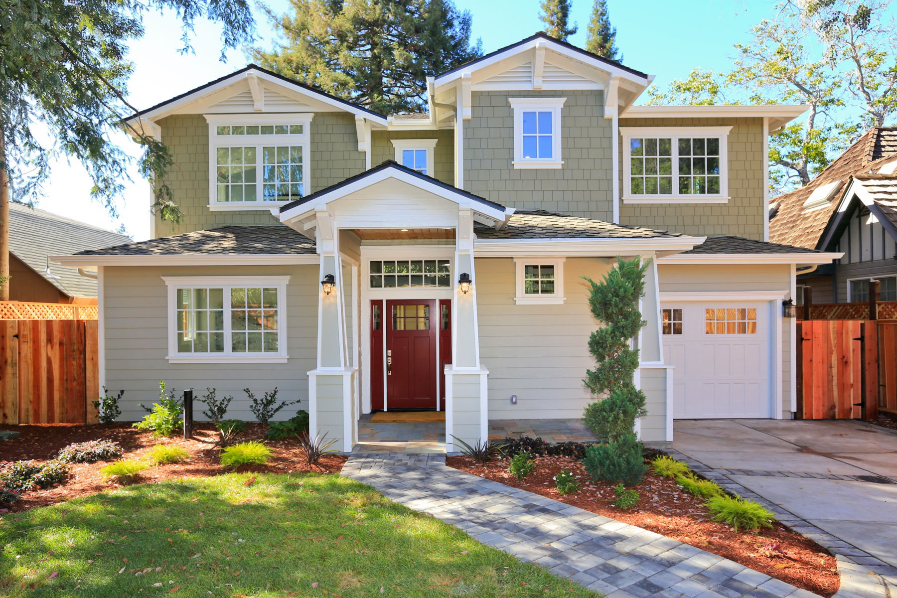 Single Family Home for sales at Brand New Allied Arts Home 718 Partridge Ave Menlo Park, California 94025 United States 
